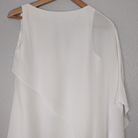 Jaygodfrey Drape Shoulder Tunic Blouse - Picture 9 of 14